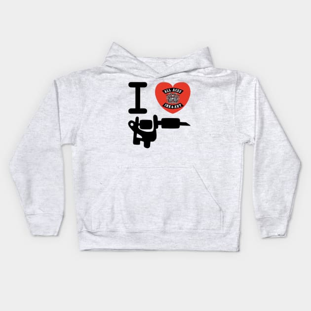 LUV INK Kids Hoodie by Acez_ink